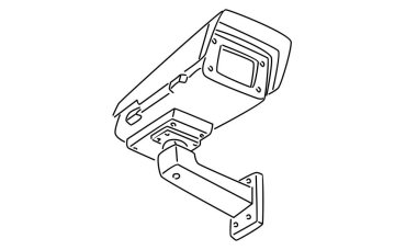 CCCTV kamerasının çizgi sanatı