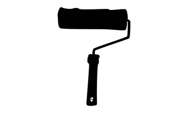 Boya silindiri vektör çiziminin silüeti