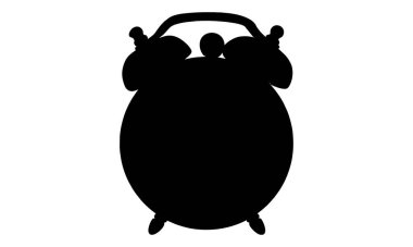 Alarm saat vektör illüstrasyonunun silüeti