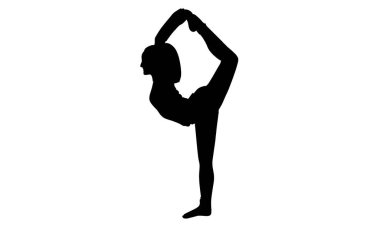Kadın Yoga Pozu silueti