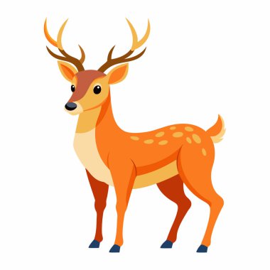  Sevimli Geyik vektörü