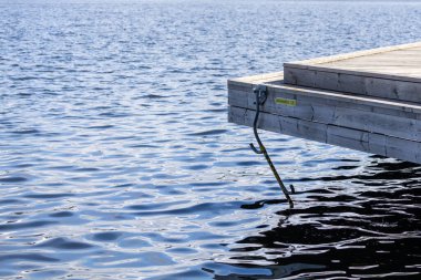 Stockholm, İsveç 'te acil durum merdiveni..