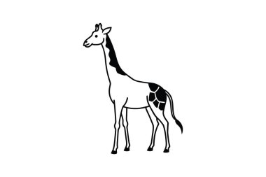 zürafa vektör sanat silueti