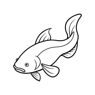 Sevimli çizgi yayın balığı resmi.