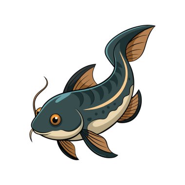 Sevimli çizgi yayın balığı resmi.