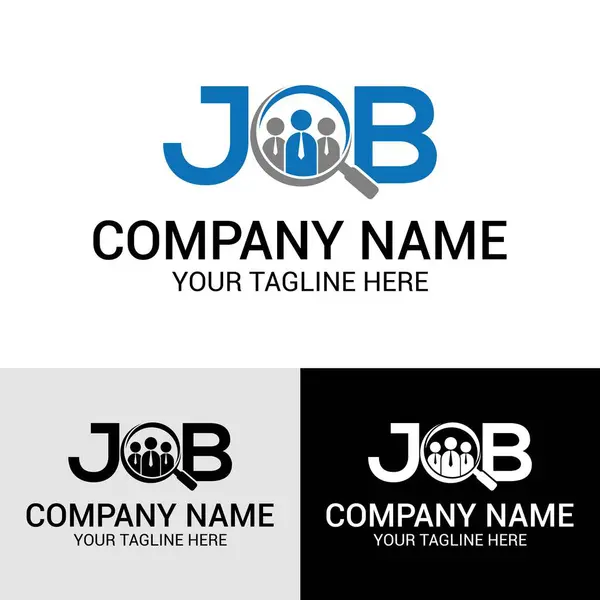 Vektör logo şablonu oluşturma işi. Bu soyut bir minimalist modern vektör logosu veya iş bulma şirketiniz için simge tasarım elemanı
