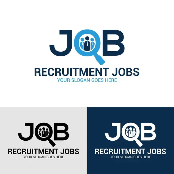 Vektör logo şablonu oluşturma işi. Bu soyut bir minimalist modern vektör logosu veya iş bulma şirketiniz için simge tasarım elemanı
