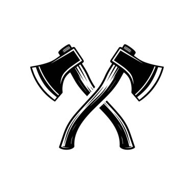 İki çapraz eksen vektör sanatı koyu siyah siluet biçiminde bir X şekli oluşturuyor, beyaz arkaplanda izole edilmiş.