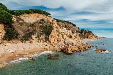 İspanya 'nın güzel deniz manzarası