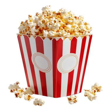 Patlamış mısır kovası, şeffaf arkaplan png