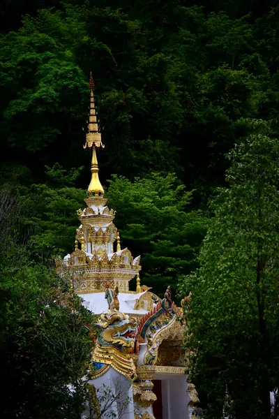 Buddist tapınağı, Chanthaburi eyaletinde ormanla çevrili, güzel dekorasyon ve eşsiz mimari tezgahı arka plandaki ormanın derinliklerinden yapılmıştır..