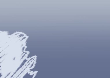 Dijital bir illüstrasyonun hızlandırılmış dijital resim süreci güzel bulutlar ve gökyüzü 