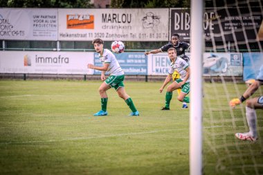 31 Ağustos 2024: Rc Hades - Berchem Spor. Eerste wedstrijd in tweet nationale B van Belgi.