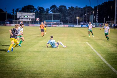 31 Ağustos 2024: Rc Hades - Berchem Spor. Eerste wedstrijd in tweet nationale B van Belgi.