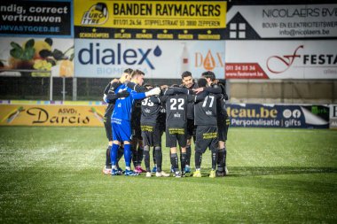 2025-01-25 kvk Wellen - Berchem Sport Soccergame Belçika 'dan yapılan düşük yarışmada