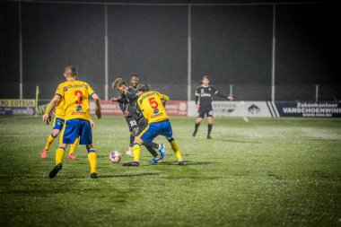 2025-01-25 kvk Wellen - Berchem Sport Soccergame Belçika 'dan yapılan düşük yarışmada