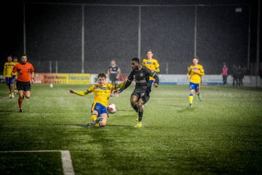 2025-01-25 kvk Wellen - Berchem Sport Soccergame Belçika 'dan yapılan düşük yarışmada