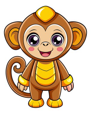 İzole edilmiş beyaz arkaplanda sevimli fil vektör illüstrasyonu