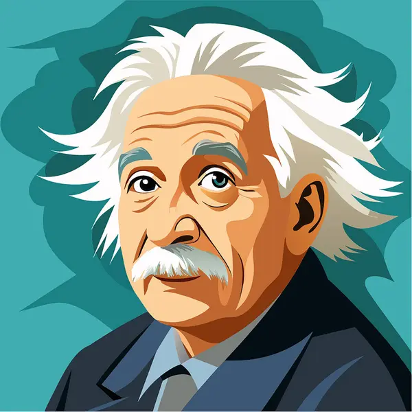 Einstein 'ın portresi 10 puan.