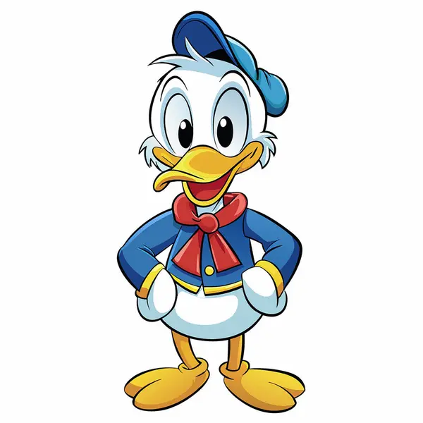 Disney mavi ördek çizimi