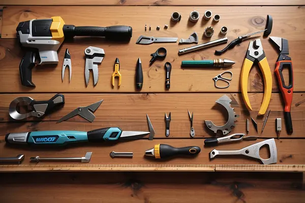Tahta panel üzerine DIY araçları
