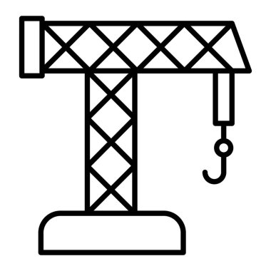 Turna Simgesi, Basit Siyah ve Beyaz Vektör İllüstrasyonu