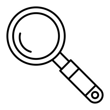 Simge Ara, Basit Siyah ve Beyaz Vektör İllüstrasyonu