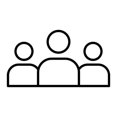 Simge, Basit Siyah ve Beyaz Vektör İllüstrasyonunu İzler