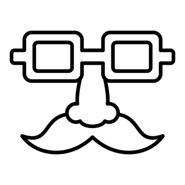 Satır simgesi, Basit Siyah ve Beyaz Vektör İllüstrasyonu