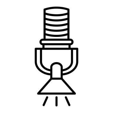 Serpiştirme Simgesi, Basit Siyah ve Beyaz Vektör İllüstrasyonu