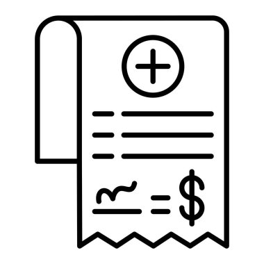 Yasa tasarısı simgesi, Basit Siyah ve Beyaz Vektör İllüstrasyonu