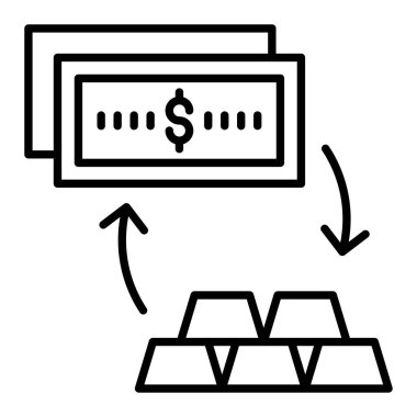 Takas satırı simgesi, Basit Siyah ve Beyaz Vektör İllüstrasyonu