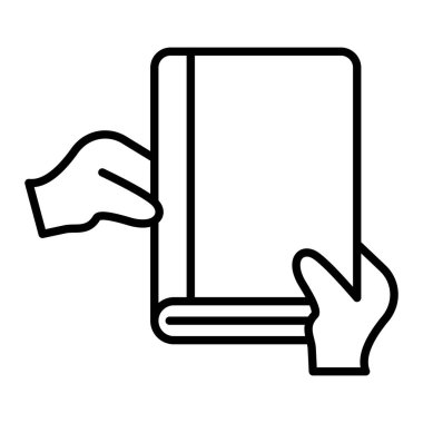 Simge, Basit Siyah ve Beyaz Vektör İllüstrasyonunu Ver