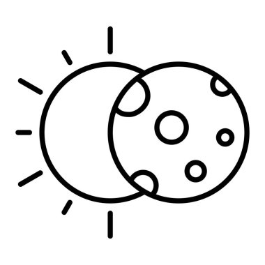 Tutulma Simgesi, Basit Siyah ve Beyaz Vektör İllüstrasyonu