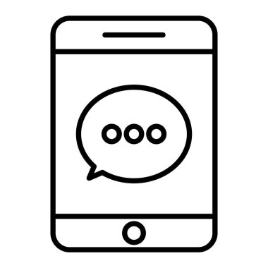 İyi Eleştiri Simgesi, Basit Siyah ve Beyaz Vektör İllüstrasyonu