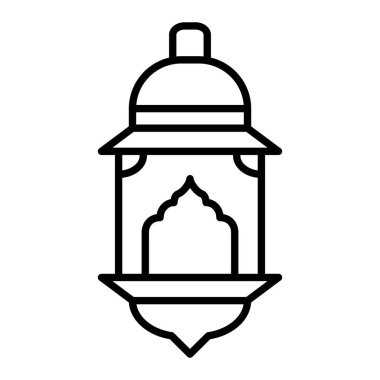 Lamba Simgesi, Basit Siyah ve Beyaz Vektör İllüstrasyonu