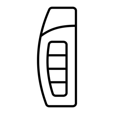 Şampuan Simgesi, Basit Siyah ve Beyaz Vektör İllüstrasyonu