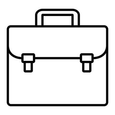 Evrak Dosyası Simgesi, Basit Siyah ve Beyaz Vektör İllüstrasyonu