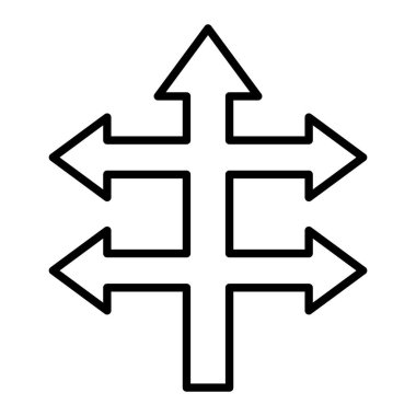 Simge, Basit Siyah ve Beyaz Vektör Resmini Döndürür