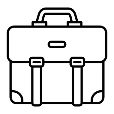 Evrak Dosyası Simgesi, Basit Siyah ve Beyaz Vektör İllüstrasyonu