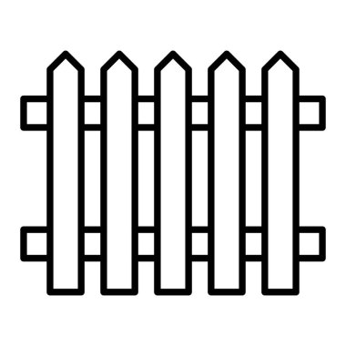 Eskrim Simgesi, Basit Siyah ve Beyaz Vektör İllüstrasyonu