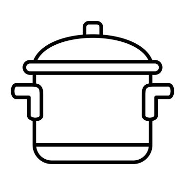 Esrar satırı simgesi, Basit Siyah ve Beyaz Vektör İllüstrasyonu