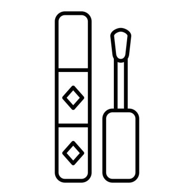 Gizletici Simgesi, Basit Siyah ve Beyaz Vektör İllüstrasyonu