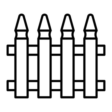 Simge Simgesi, Basit Siyah ve Beyaz Vektör İllüstrasyonu