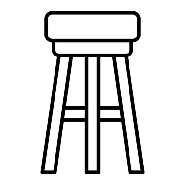 Dışkı Simgesi, Basit Siyah ve Beyaz Vektör İllüstrasyonu