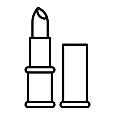 Ruj Simgesi, Basit Siyah ve Beyaz Vektör İllüstrasyonu