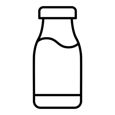 Tek kullanımlık ambalaj eğilimleri çizgi simgesi, Basit Siyah ve Beyaz Vektör İllüstrasyonu