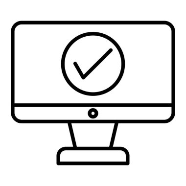 Simge Kontrol ediliyor, Basit Siyah ve Beyaz Vektör İlülasyonu