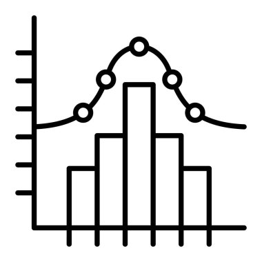 Tarihsel Simge, Basit Siyah ve Beyaz Vektör İllüstrasyonu