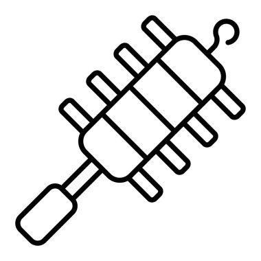 Ford Tibbe Simgesi, Basit Siyah ve Beyaz Vektör İllüstrasyonu